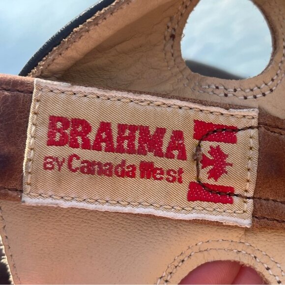Canada West Brahma Men's Leather Western Cowboy Boots - Picture 8 of 14